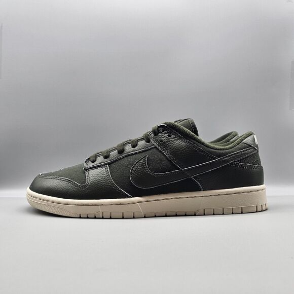 Nike Men's Dunk Low Retro Premium Size 10 'Sequoia' Sneakers DZ2538-300 NEW - Picture 4 of 9